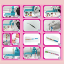 Kit de Artesanato Infantil DIY – Estúdio Criativo para Fazer Canetas de Areia Mágica com 50+ Acessórios Educativos